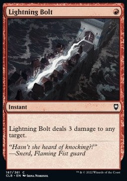 MTG - Commander Legends: Battle for Baldur's Gate - 187/361 : Lightning Bolt (Non Foil) (8073502753015)