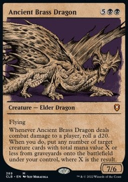 MTG - Commander Legends: Battle for Baldur's Gate - 389 : Ancient Brass Dragon (Showcase) (Non Foil) (8329336946935)