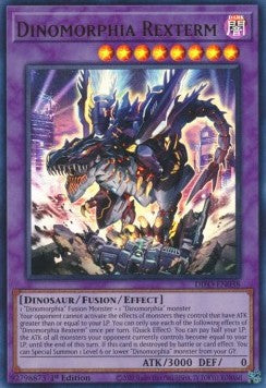 YGO - Dimension Force - GEIM-EN038 : Dinomorphia Rexterm (Ultra Rare) - 1st Edition (8064307658999)