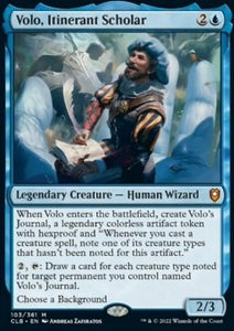 MTG - Commander Legends: Battle for Baldur's Gate - 103/361 : Volo, Itinerant Scholar (Non Foil) (8371047497975)