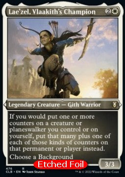 MTG - Commander Legends: Battle for Baldur's Gate - 476 : Lae'zel, Vlaakith's Champion (Etched Foil) (8345843171575)