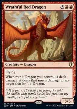 MTG - Commander Legends: Battle for Baldur's Gate - 207/361 : Wrathful Red Dragon (Non Foil) (8070310330615)
