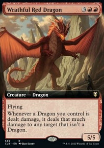 MTG - Commander Legends: Battle for Baldur's Gate - 585 : Wrathful Red Dragon (Borderless) (Non Foil) (8002268791031)