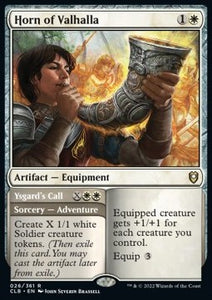 MTG - Commander Legends: Battle for Baldur's Gate - 026/361 : Horn of Valhalla // Ysgard's Call (Non Foil) (8107584487671)