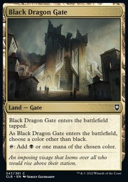 MTG - Commander Legends: Battle for Baldur's Gate - 347/361 : Black Dragon Gate (Non Foil) (9506182430967)