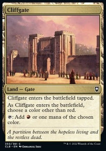 MTG - Commander Legends: Battle for Baldur's Gate - 350/361 : Cliffgate (Non Foil) (8371046285559)