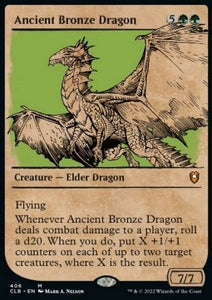 MTG - Commander Legends: Battle for Baldur's Gate - 406 : Ancient Bronze Dragon (Foil Showcase) (7967828672759)