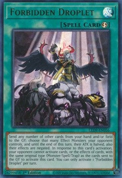 YGO - Legendary Duelists: Duels From the Deep - LED9-EN056 : Forbidden Droplet (Ultra Rare) - 1st Edition (8063617073399)