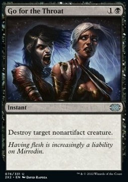 MTG - Double Masters 2022 - 076/331 : Go for the Throat (Non Foil) (8105921773815)