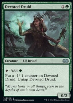 Double Masters 2022 - 143/331 : Devoted Druid (Non Foil) (9506555298039)