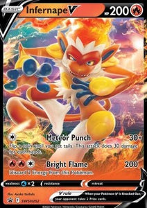 SWORD AND SHIELD, Black Star Promo - SWSH252 : Infernape V (Half Art) (8023280910583)