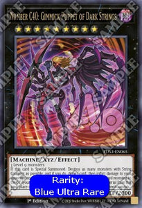 YGO - Legendary Duelist, Season 3 - LDS3-EN065 : Number C40: Gimmick Puppet of Dark Strings (Ultra Rare) (Blue) - 1st Edition (8079884124407)