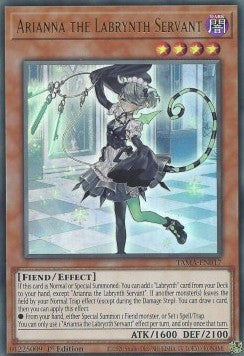 YGO - Tactical Masters - TAMA-EN017 : Arianna the Labrynth Servant (Ultra Rare) - 1st Edition (7967878807799)