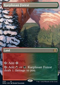 MTG - Dominaria United - 0379 : Karplusan Forest (Foil) (Borderless) (8052203389175)