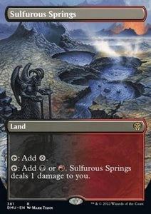 MTG - Dominaria United - 0381 : Sulfurous Springs (Foil) (Borderless) (8052203585783)