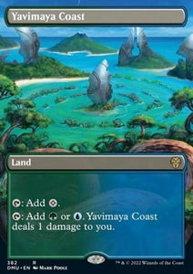 MTG - Dominaria United - 0382 : Yavimaya Coast (Foil) (Borderless) (8052204536055)