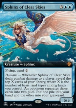 MTG - Dominaria United - 296 : Sphinx of Clear Skies (Foil) (Borderless) (9506540880119)