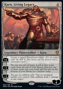 MTG - Dominaria United - 001/281 : Karn, Living Legacy (Foil) (8107182326007)