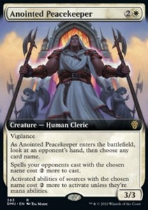 MTG - Dominaria United - 0383 : Anointed Peacekeeper (Non Foil) (Borderless) (8345846874359)