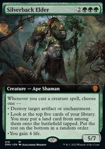 MTG - Dominaria United - 0418 : Silverback Elder  (Foil) (Borderless) (8052198998263)