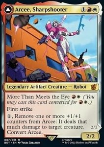 MTG - Universes Beyond: Transformers - 007 : Arcee, Sharpshooter // Arcee, Acrobatic Coupe (Non Foil) (9506148155639)