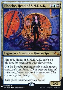 MTG - The List - : 134/062 - Phoebe, Head of S.N.E.A.K. (Foil) (9508708876535)