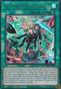 YGO - Magnificent Mavens - MAMA-EN003 : Sky Striker Mobilize - Linkage! (Ultra Rare) - 1st Edition (7967875793143)