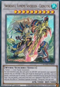 YGO - Magnificent Mavens - MAMA-EN039 : Swordsoul Supreme Sovereign - Chengying (Ultra Rare) - 1st Edition (8079720775927)