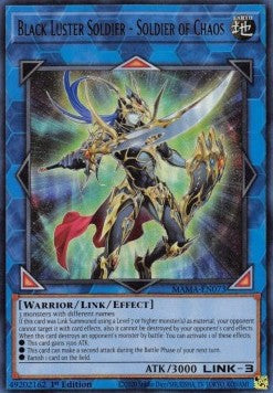 YGO - Magnificent Mavens - MAMA-EN073 : Black Luster Soldier - Soldier of Chaos (Ultra Rare) - 1st Edition (7967874187511)