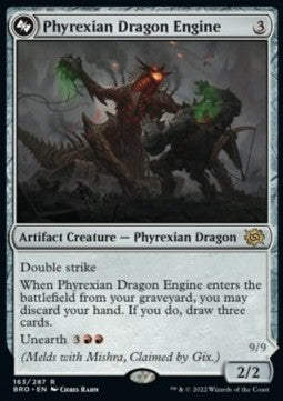 MTG - The Brothers' War - 163/287 : Phyrexian Dragon Engine // Mishra, Lost to Phyrexia (Non Foil) (8407429251319)