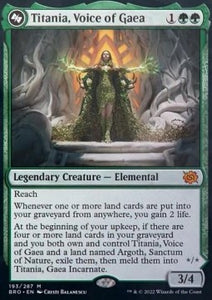 MTG - The Brothers' War - 193/287 : Titania, Voice of Gaea // Titania, Gaea Incarnate (Non Foil) (9506170110199)