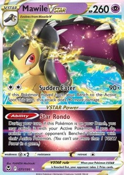 SWORD AND SHIELD, Silver Tempest - 071/195 : Mawile VSTAR (Half Art) (9534423171319)