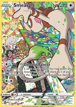 SWORD AND SHIELD, Silver Tempest - TG10/TG30 : Smeargle (Full Art) (8200389886199)