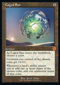 MTG - The Brothers' War - Retro Frame Artifacts - 009 : Caged Sun (Retro Frame) (Foil) (8073504817399)