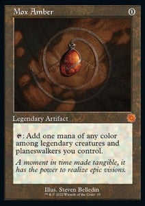 MTG - The Brothers' War - Retro Frame Artifacts - 035 : Mox Amber (Retro Frame) (Non Foil) (8407428071671)