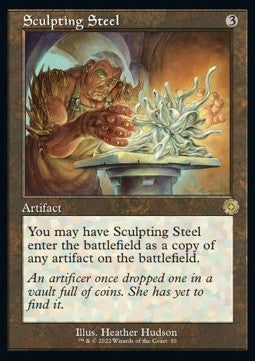 MTG - The Brothers' War - Retro Frame Artifacts - 050 : Sculpting Steel (Retro Frame) (Non Foil) (8290253766903)