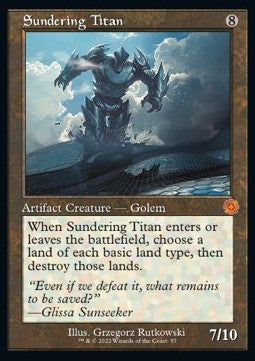 MTG - The Brothers' War - Retro Frame Artifacts - 057 : Sundering Titan (Retro Frame) (Non Foil) (9506551333111)