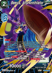 Dragon Ball Super - Fighter's Ambition - BT19-036 : Beerus, Airy Annihilator (Super Rare) (8114657493239)