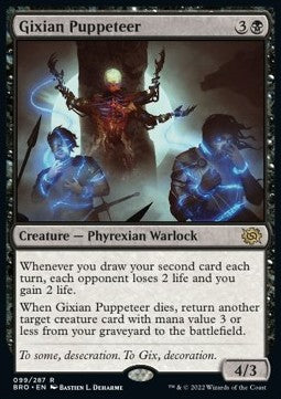 MTG - The Brothers' War - 099/287 : Gixian Puppeteer (Non Foil) (8407431643383)