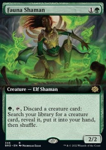 MTG - The Brothers' War - 0346 : Fauna Shaman (Borderless) (Foil) (8071741702391)