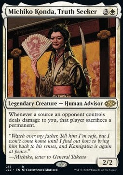 MTG - Jumpstart 2022 - 215 : Michiko Konda, Truth Seeker (Non Foil) (9506137637111)