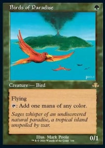 MTG - Dominaria Remastered - 336 : Birds of Paradise (Non Foil) (Retro Frame) (8105140158711)