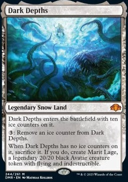 MTG - Dominaria Remastered - 244/261 : Dark Depths (Foil) (8157530423543)