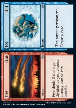 MTG - Dominaria Remastered - 215/261 : Fire // Ice (Foil) (8345542590711)