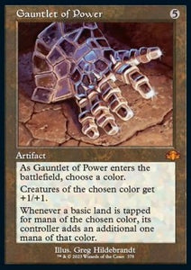 MTG - Dominaria Remastered - 378 : Gauntlet of Power (Retro Frame) (Foil) (8070319735031)