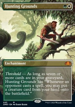 MTG - Dominaria Remastered - 445 : Hunting Grounds (Borderless) (Non Foil) (8070316884215)