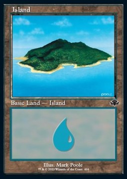 MTG - Dominaria Remastered - 404 : Island (Foil) (8100933304567)