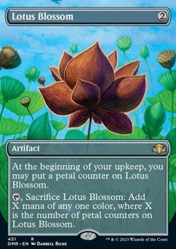 MTG - Dominaria Remastered - 451 : Lotus Blossom (Borderless) (Foil) (8070325797111)