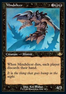 MTG - Dominaria Remastered - 305 : Mindslicer (Retro Frame) (Non Foil) (8071669088503)