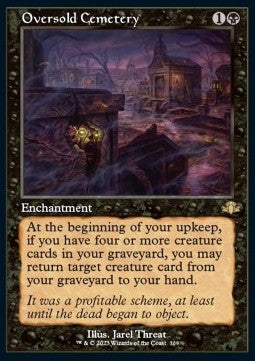 MTG - Dominaria Remastered - 309 : Oversold Cemetery (Foil) (Retro Frame) (8410309722359)